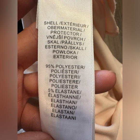 Adrianna papell knit crepe tie waist sheath dress blush pink women size 2 - Picture 17 of 17